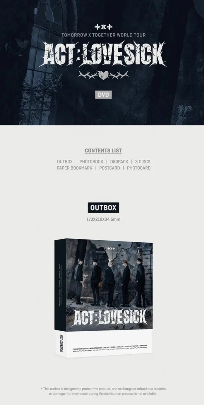TXT - WORLD TOUR ACT : LOVESICK IN SEOUL (DVD)