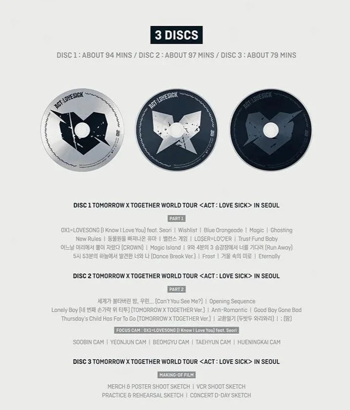 TXT - WORLD TOUR ACT : LOVESICK IN SEOUL (DVD)