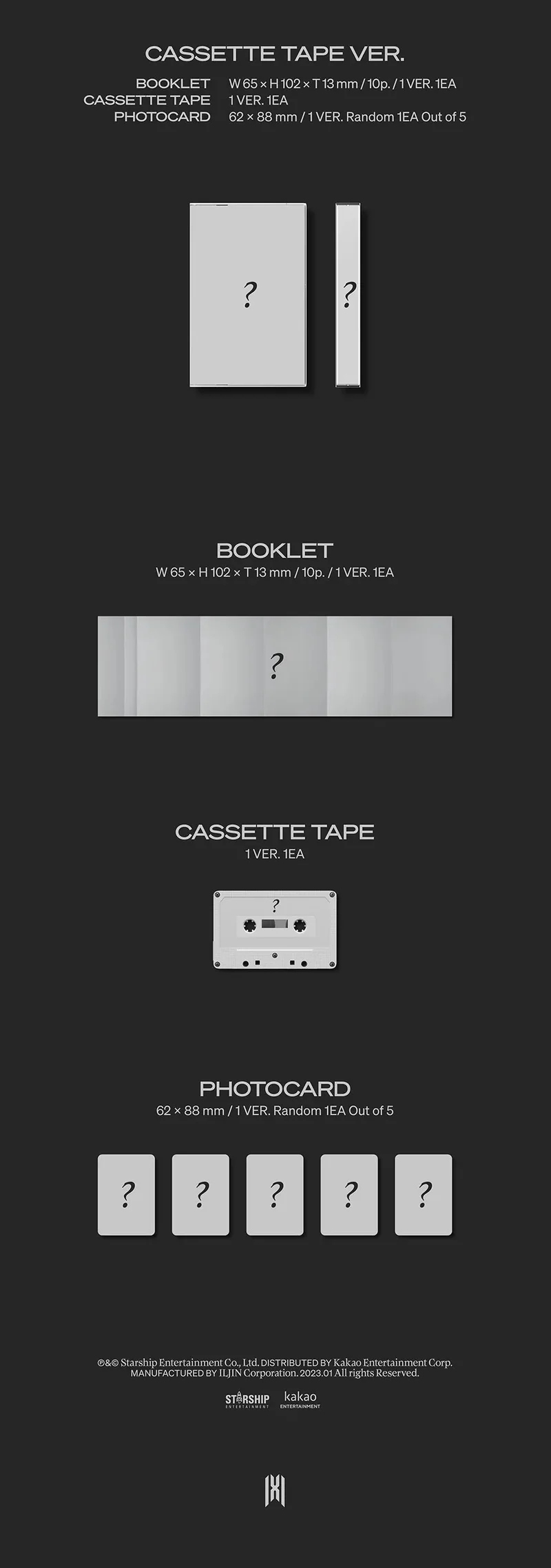 MONSTA X - REASON (KIT + CASSETTE VER.)