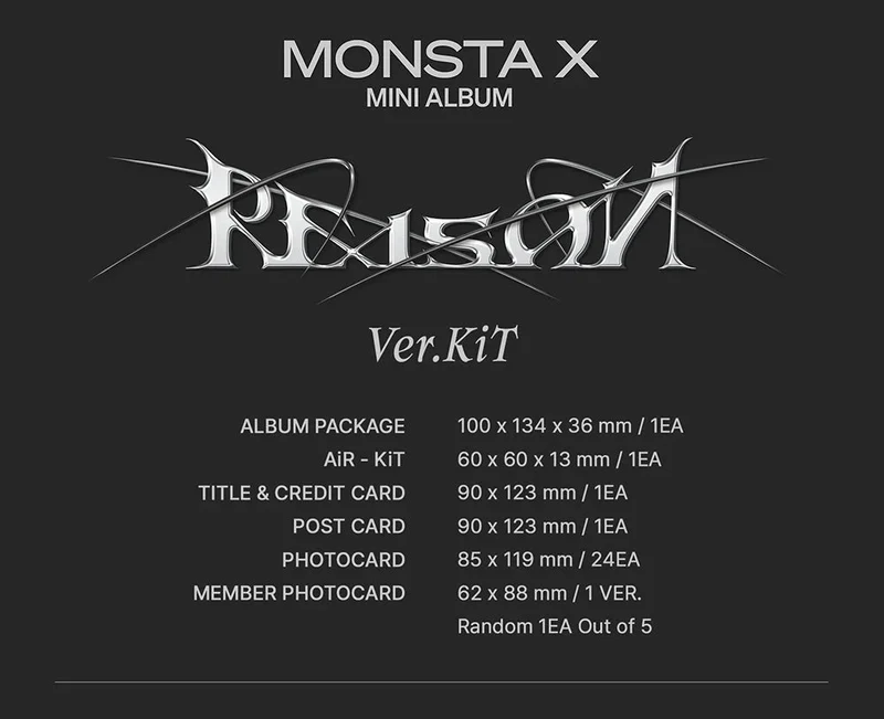 MONSTA X - REASON (KIT + CASSETTE VER.)