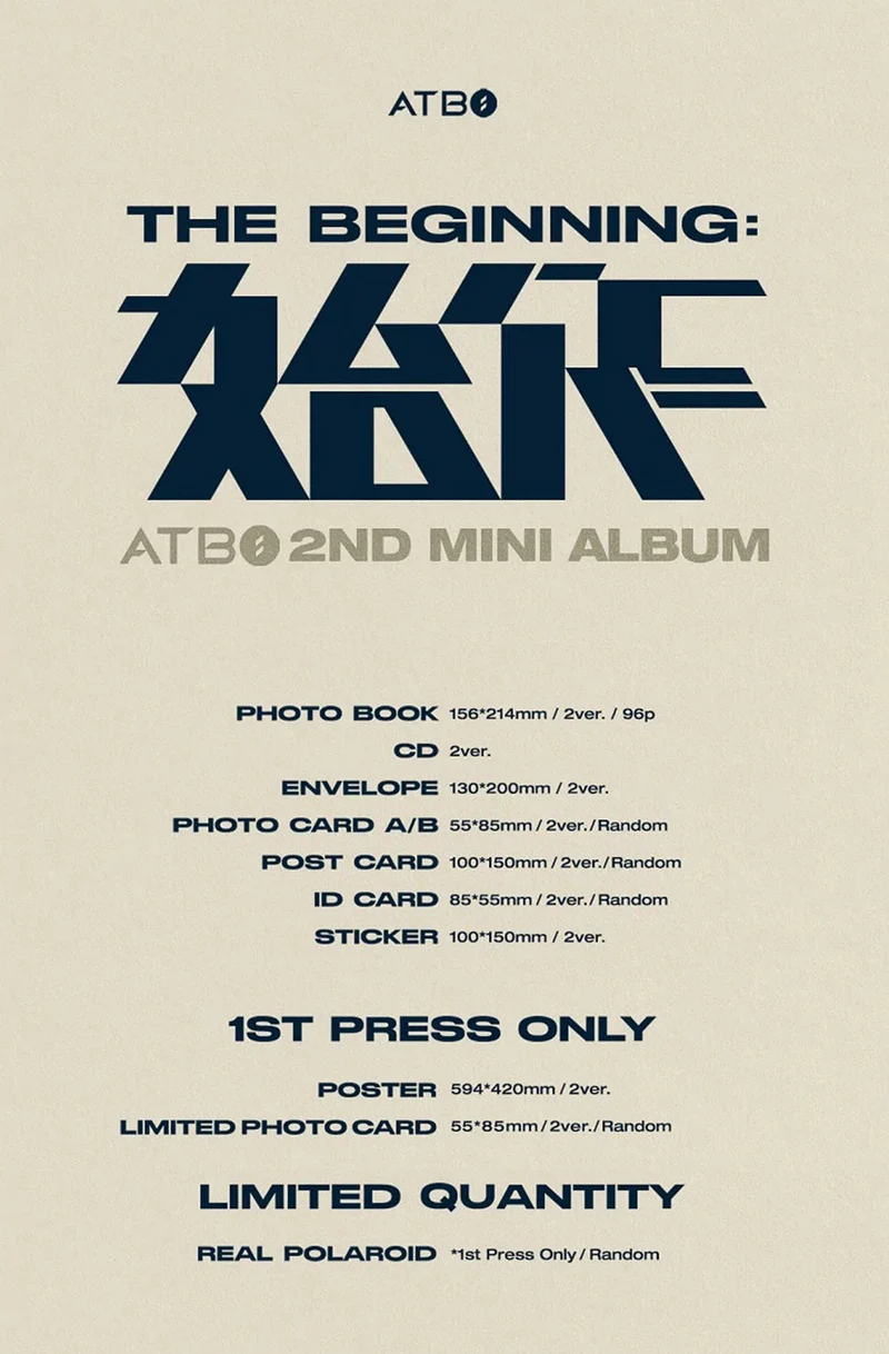 ATBO - THE BEGINNIG 始作 (2ND MINI ALBUM)