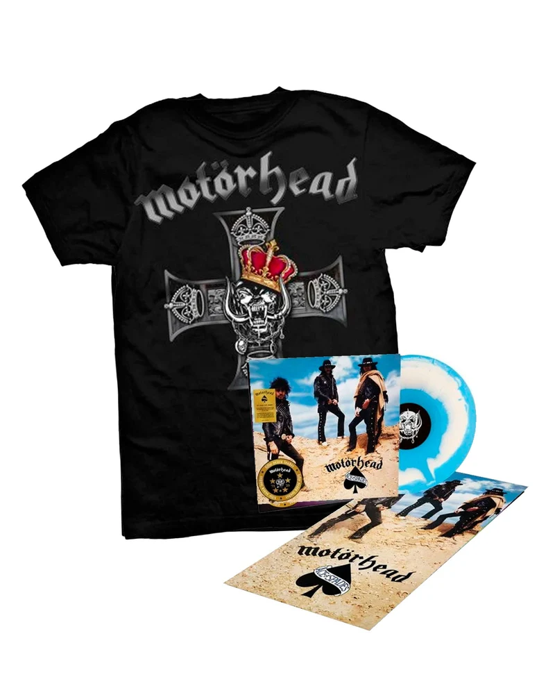 Motörhead - Pack LP Vinilo "Overkill (50th Anniversary) (Turquoise & Blue Splatter Colour Vinyl With Poster)" + Camiseta