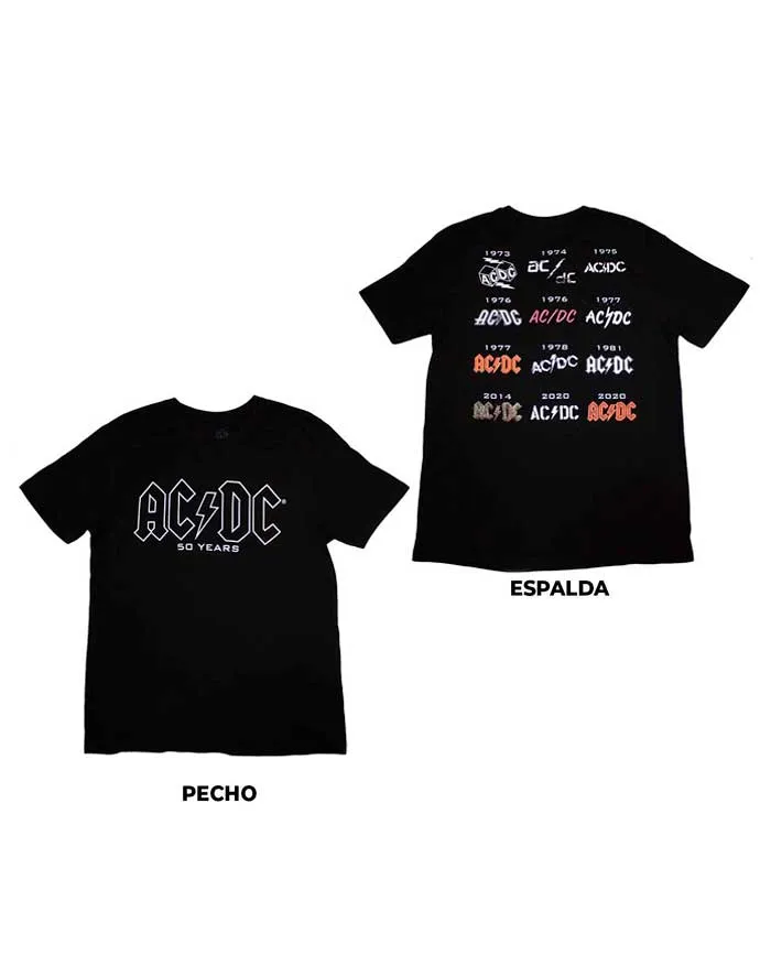 AC/DC - Pack LP Vinilo Dorado "High Voltage" Ed. 50 Aniversario + Camiseta "Logo History"