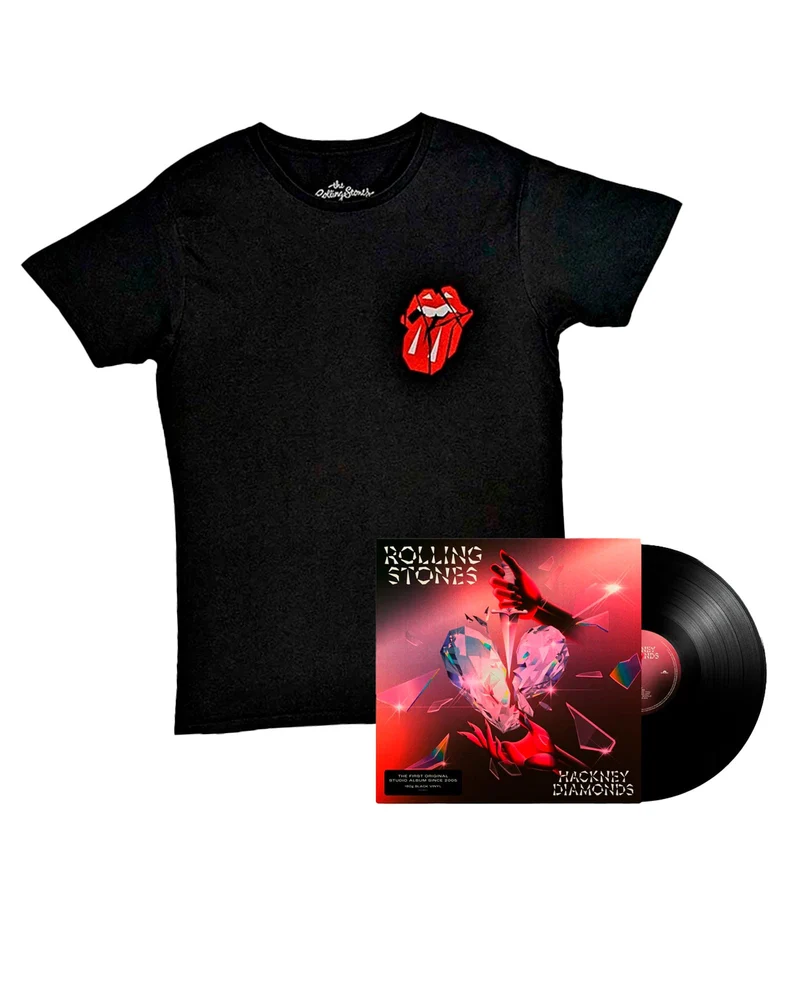 The Rolling Stones - Pack LP Vinilo "Hackney Diamonds" + Camiseta "Hackney Diamonds Hackney London" Unisex