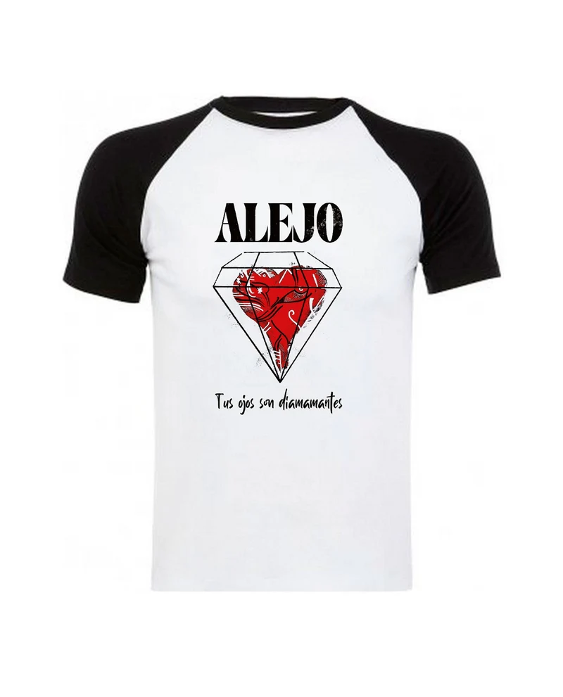 Alejo - Camiseta "Diamantes" Unisex Bicolor