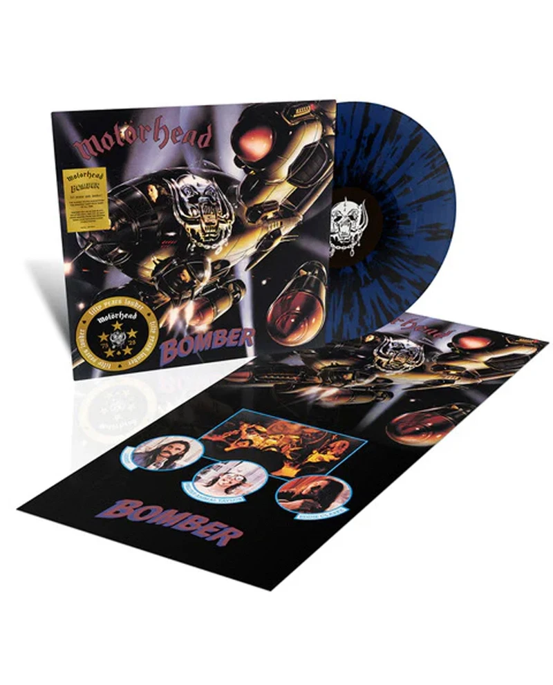 Motörhead - LP Vinilo "Bomber (50th Anniversary) (Dark Blue & Black Splatter Colour Vinyl With Poster)"