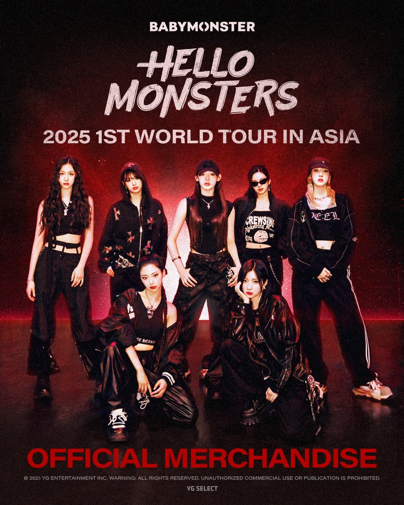 [BABYMONSTER] Hello Monsters 2025 1st World Tour In Asia Official Merchandise