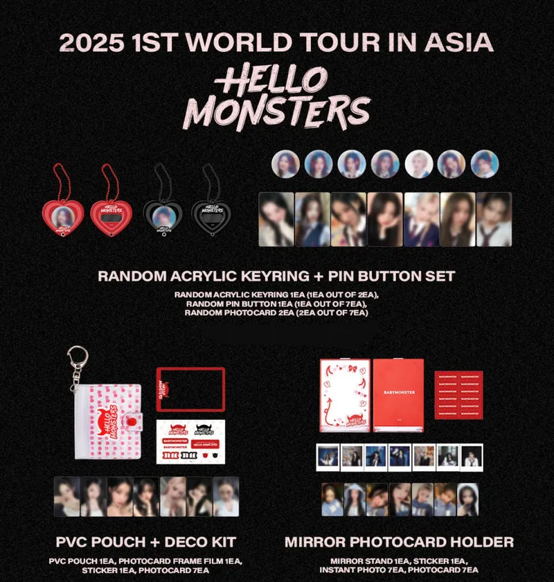 [BABYMONSTER] Hello Monsters 2025 1st World Tour In Asia Official Merchandise