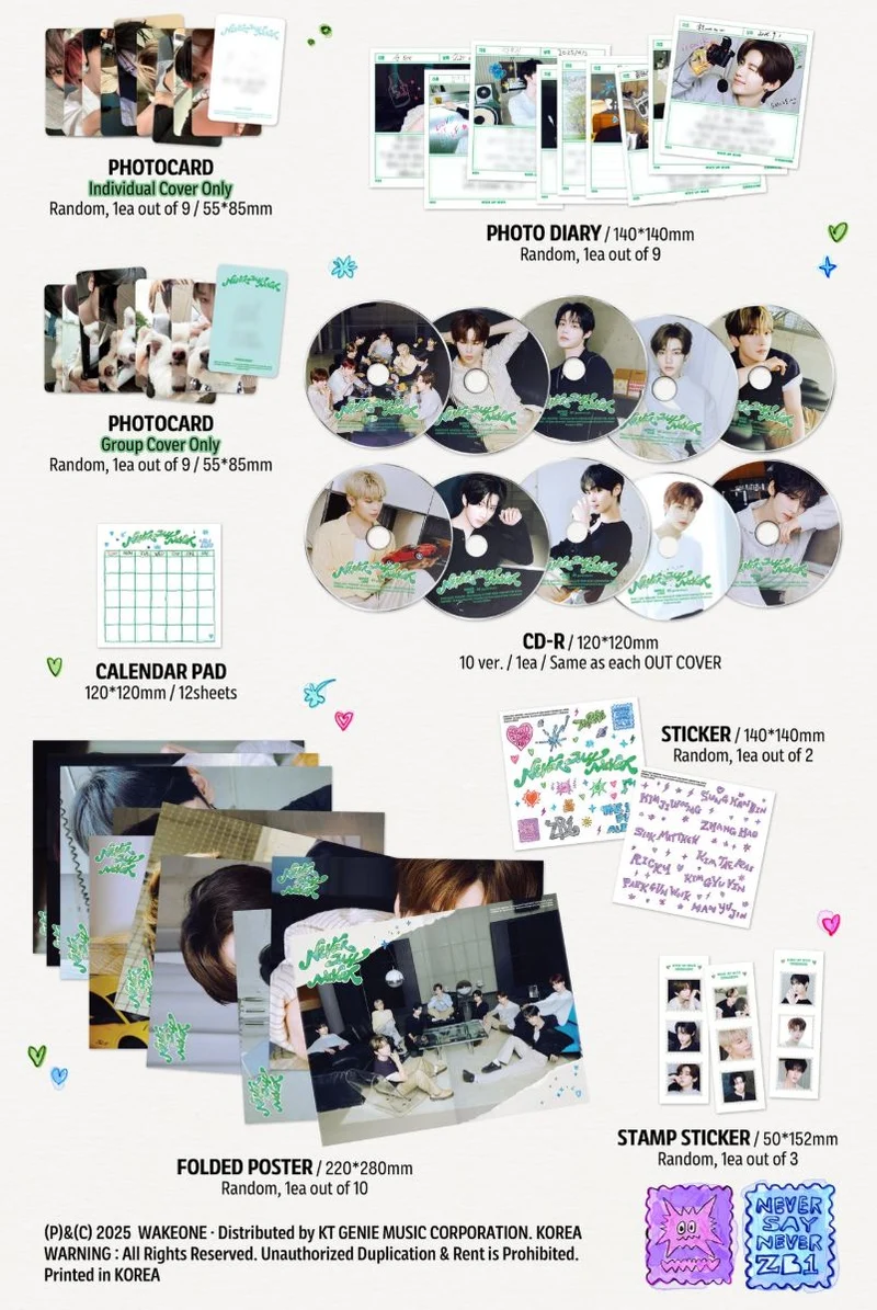 ZB1 - NEVER SAY NEVER (DIGIPACK VER.)