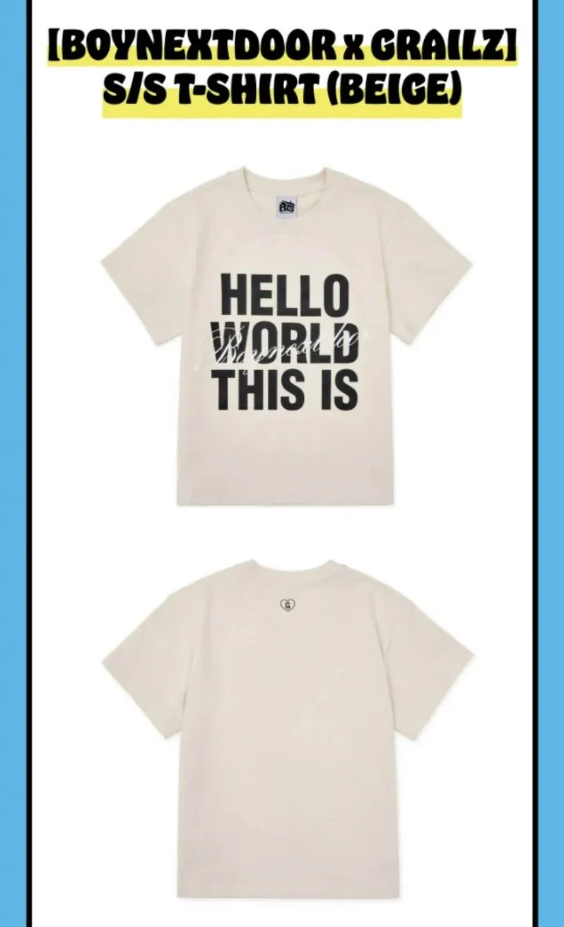 BOYNEXTDOOR - [BOYNEXTDOOR X GRAILZ] S/S T-SHIRT (KNOCK ON VOL.1 FINAL OFFICIAL MD)