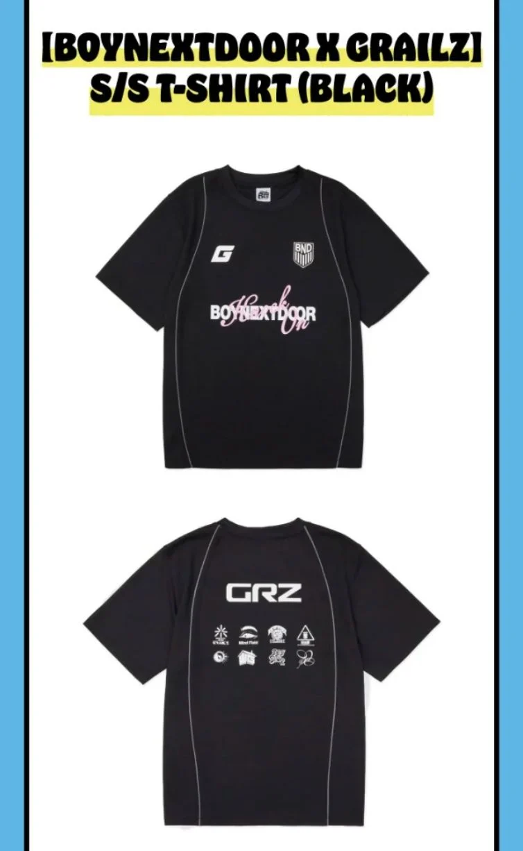 BOYNEXTDOOR - [BOYNEXTDOOR X GRAILZ] S/S T-SHIRT (KNOCK ON VOL.1 FINAL OFFICIAL MD)