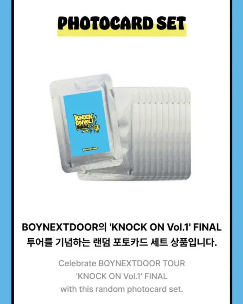 BOYNEXTDOOR - PHOTOCARD (KNOCK ON VOL.1 FINAL OFFICIAL MD)
