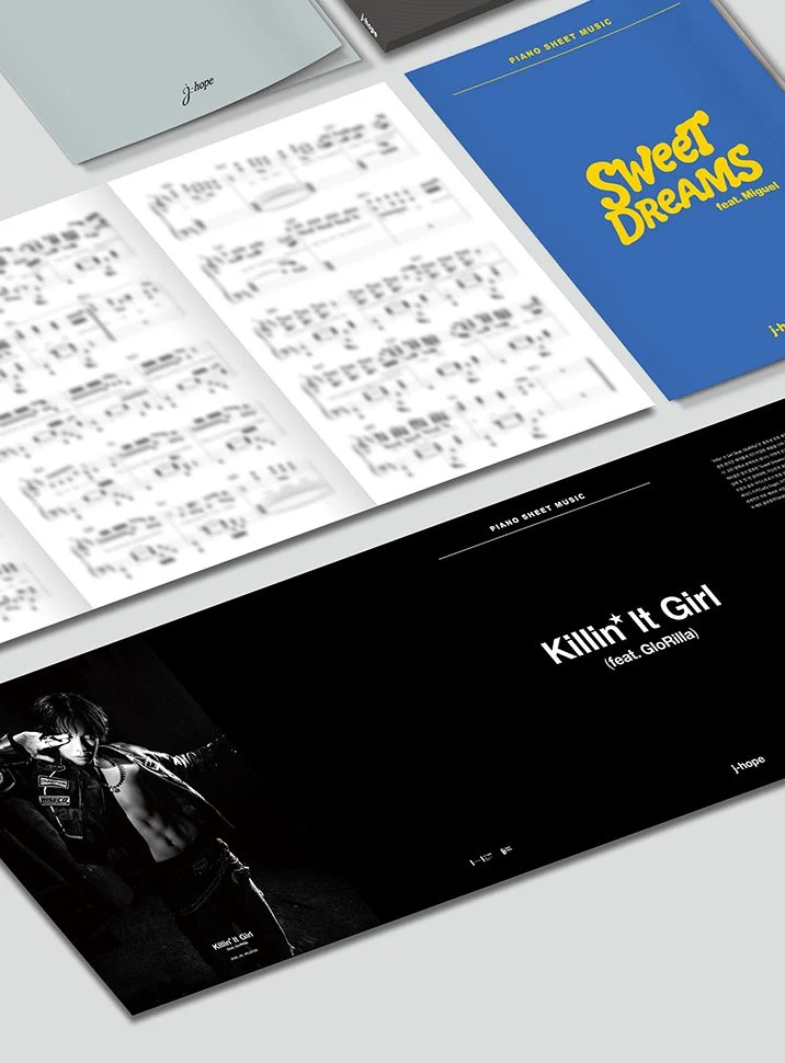 BTS - PIANO SHEET MUSIC : J-HOPE (PACKAGE)