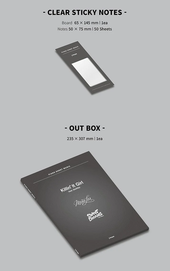 BTS - PIANO SHEET MUSIC : J-HOPE (PACKAGE)