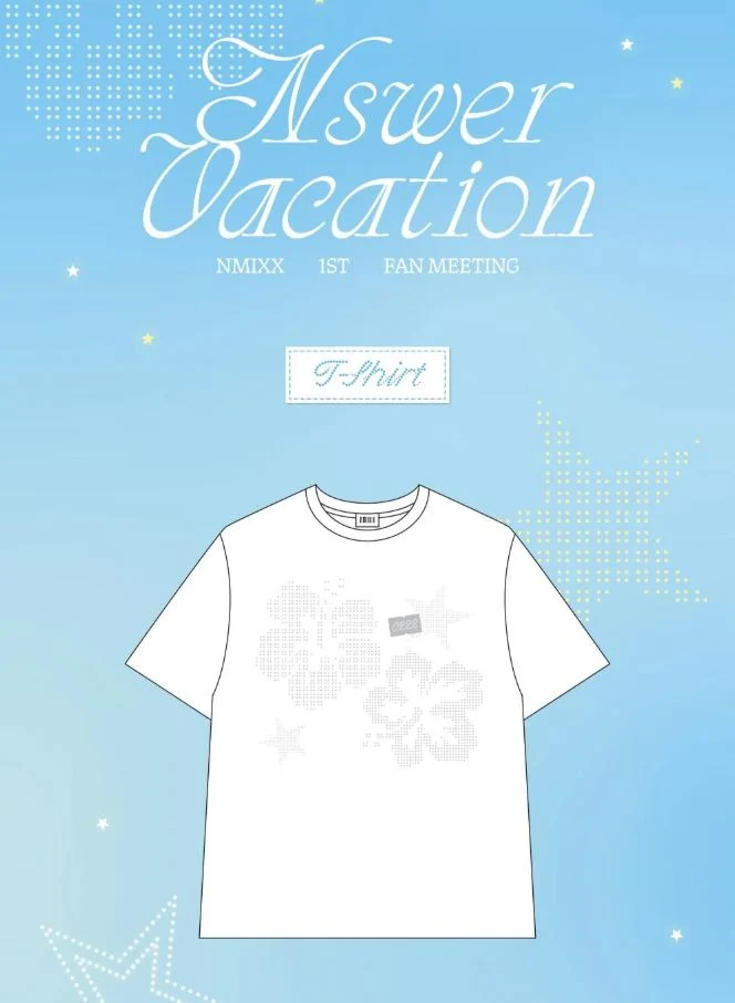 NMIXX - T-SHIRT (1ST FAN MEETING 'NSWER VACATION' OFFICIAL MD)