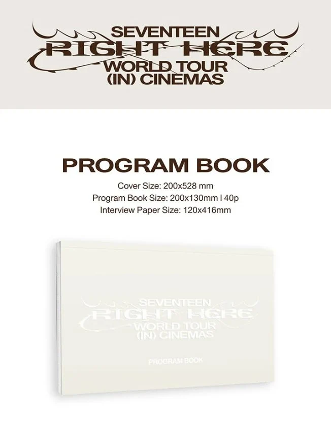 SEVENTEEN - PROGRAM BOOK (RIGHT HERE WORLD TOUR (IN) CINEMAS)