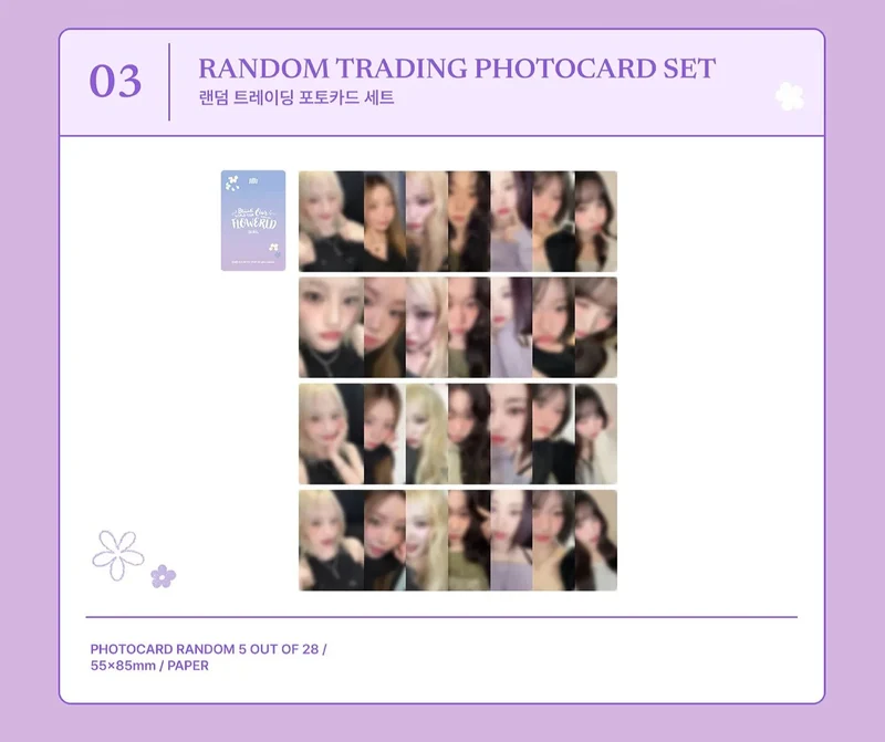 BILLLIE - RANDOM TRADING PHOTOCARD SET (WORLD TOUR 'OUR FLOWERLD IN SEOUL')