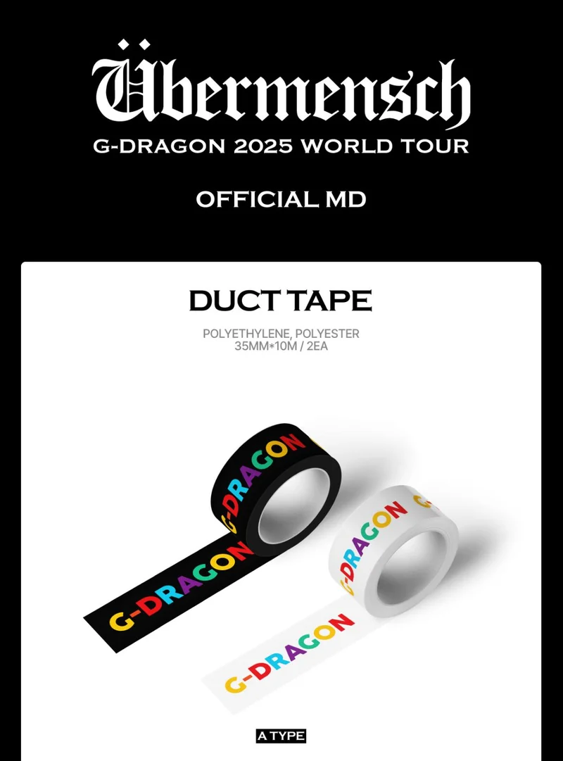 G-DRAGON - 2025 WORLD TOUR 'ÜBERMENSCH' OFFICIAL MD