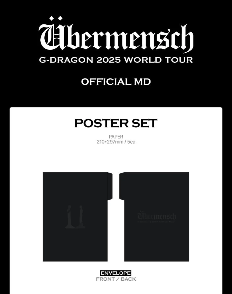 G-DRAGON - 2025 WORLD TOUR 'ÜBERMENSCH' OFFICIAL MD