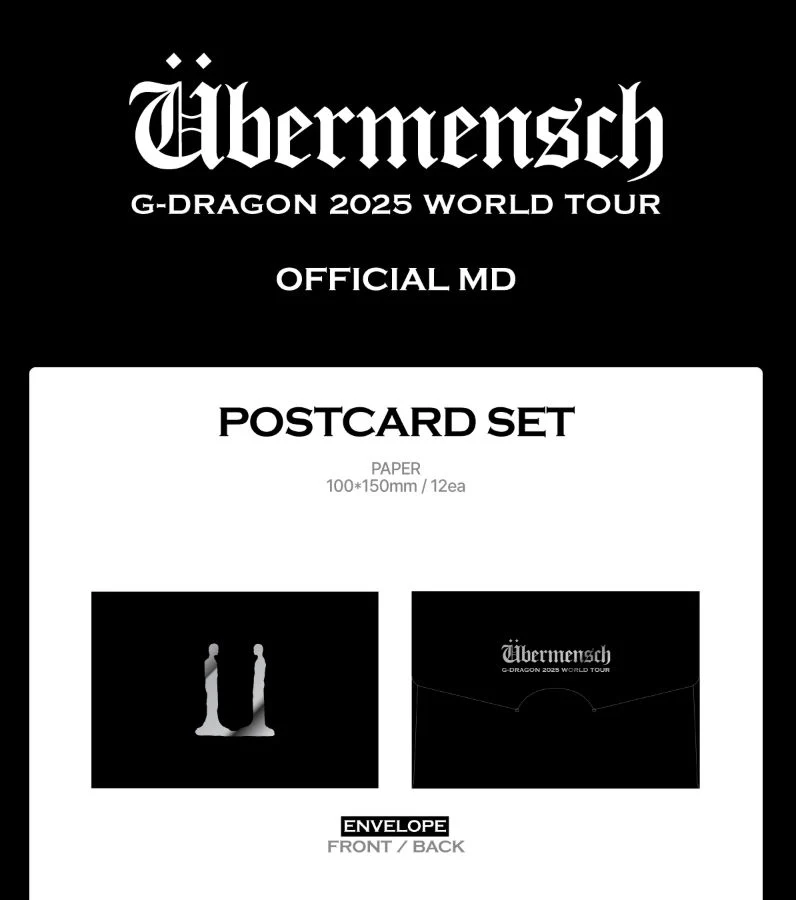 G-DRAGON - 2025 WORLD TOUR 'ÜBERMENSCH' OFFICIAL MD