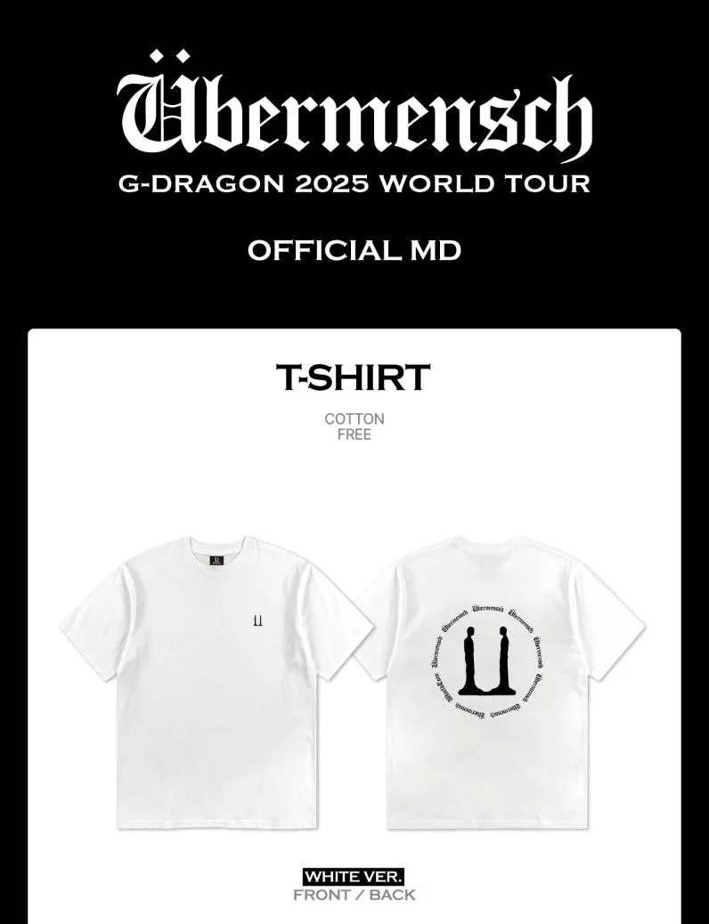 G-DRAGON - CLOTHES (2025 WORLD TOUR 'ÜBERMENSCH' OFFICIAL MD)