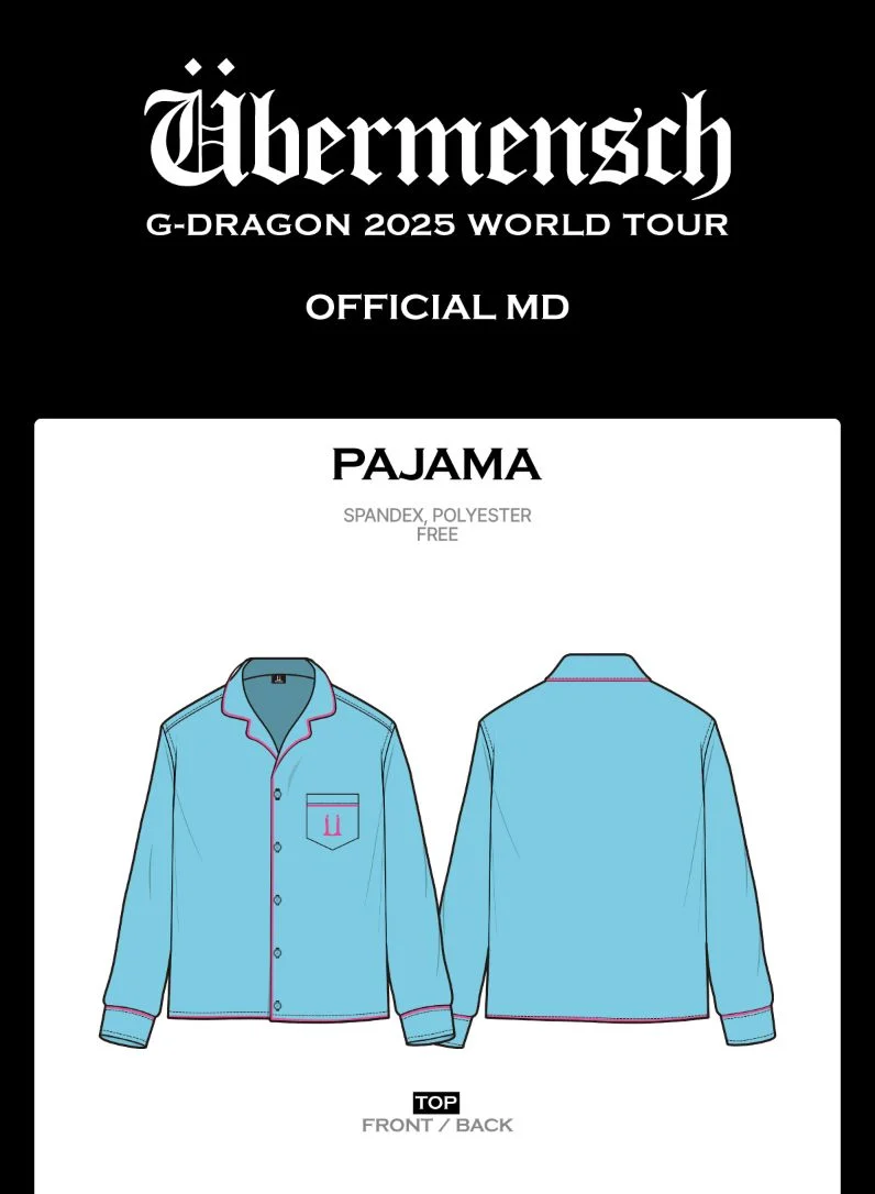 G-DRAGON - CLOTHES (2025 WORLD TOUR 'ÜBERMENSCH' OFFICIAL MD)