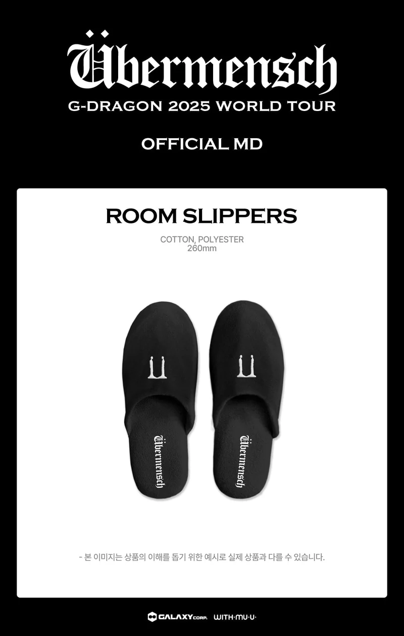 G-DRAGON - SOCKS & SLIPPERS (2025 WORLD TOUR 'ÜBERMENSCH' OFFICIAL MD)