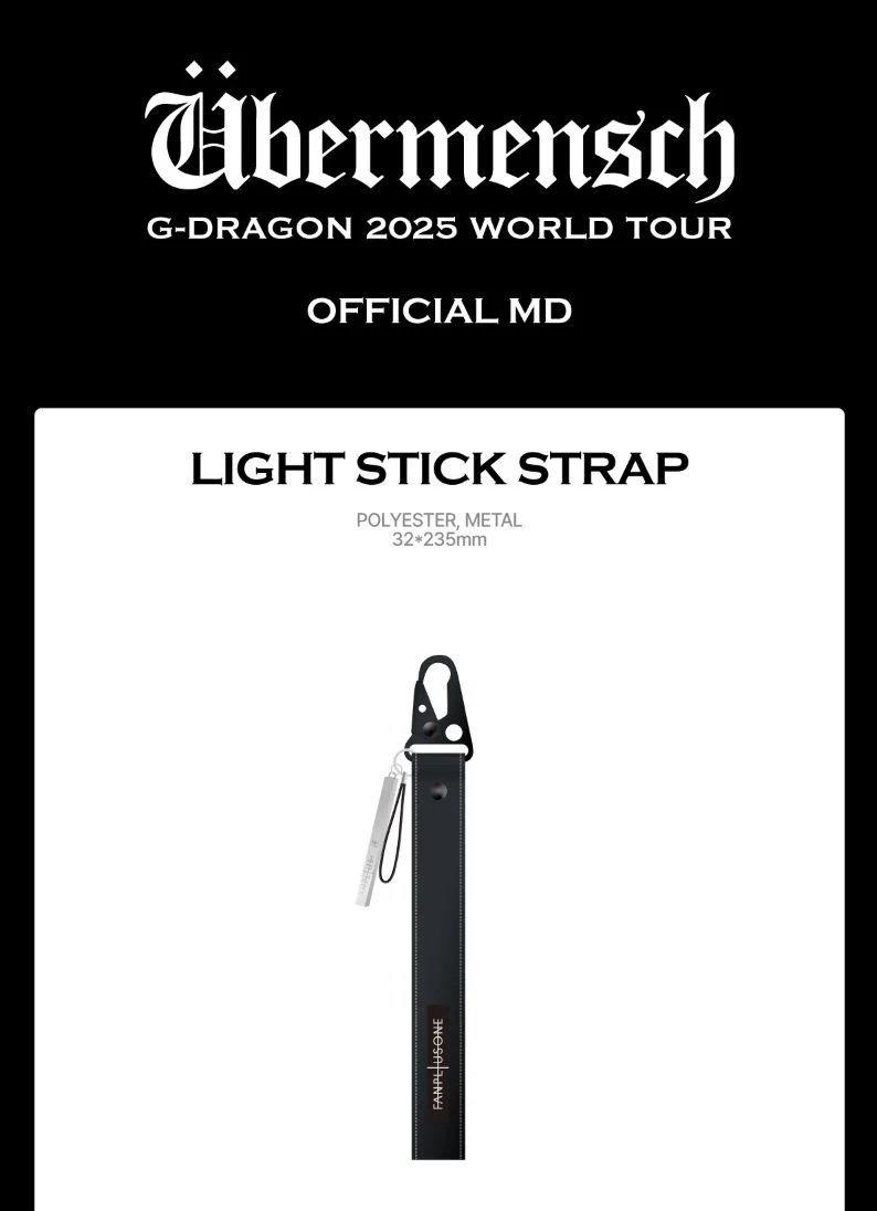G-DRAGON - LIGHT STICK ACCESSOIRES (2025 WORLD TOUR 'ÜBERMENSCH' OFFICIAL MD)