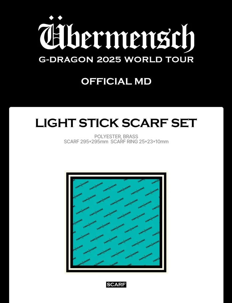 G-DRAGON - LIGHT STICK ACCESSOIRES (2025 WORLD TOUR 'ÜBERMENSCH' OFFICIAL MD)