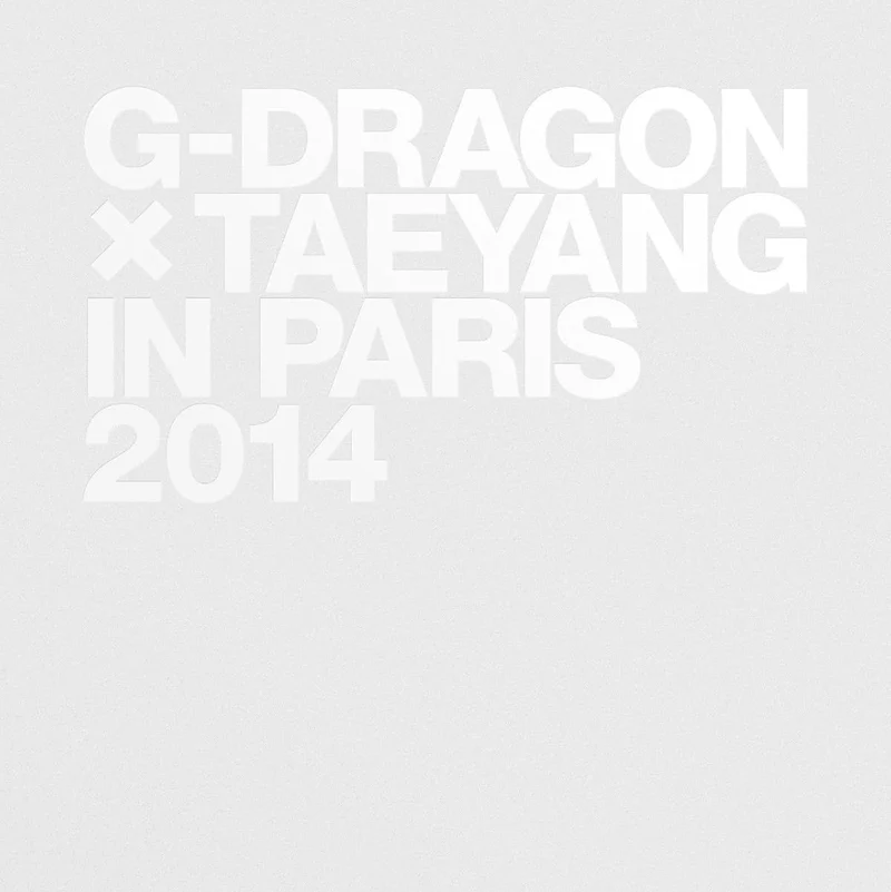 G-DRAGON X TAEYANG (BIGBANG) - G-DRAGON X TAEYANG IN PARIS 2014 (DVD)