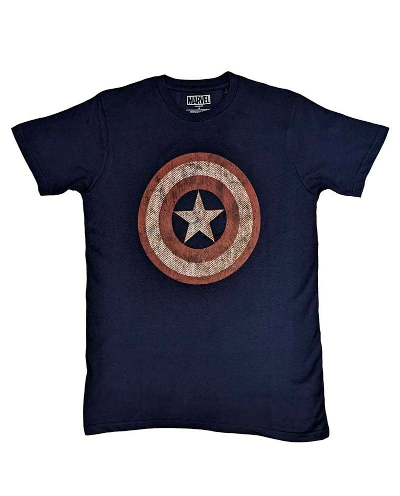 Marvel - Camiseta "Captain America Embroidered Shield" Unisex