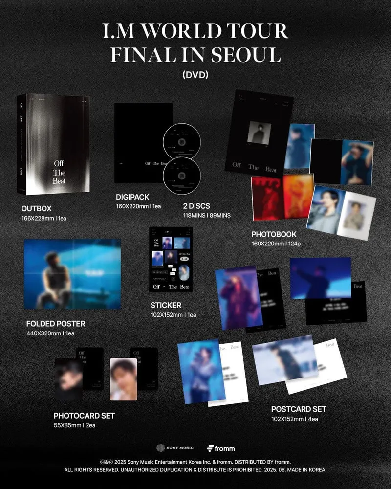 I.M (MONSTA X) - WORLD TOUR 'OFF THE BEAT' FINAL IN SEOUL (DVD & BLU-RAY)