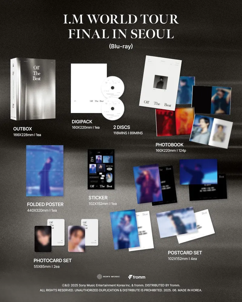 I.M (MONSTA X) - WORLD TOUR 'OFF THE BEAT' FINAL IN SEOUL (DVD & BLU-RAY)