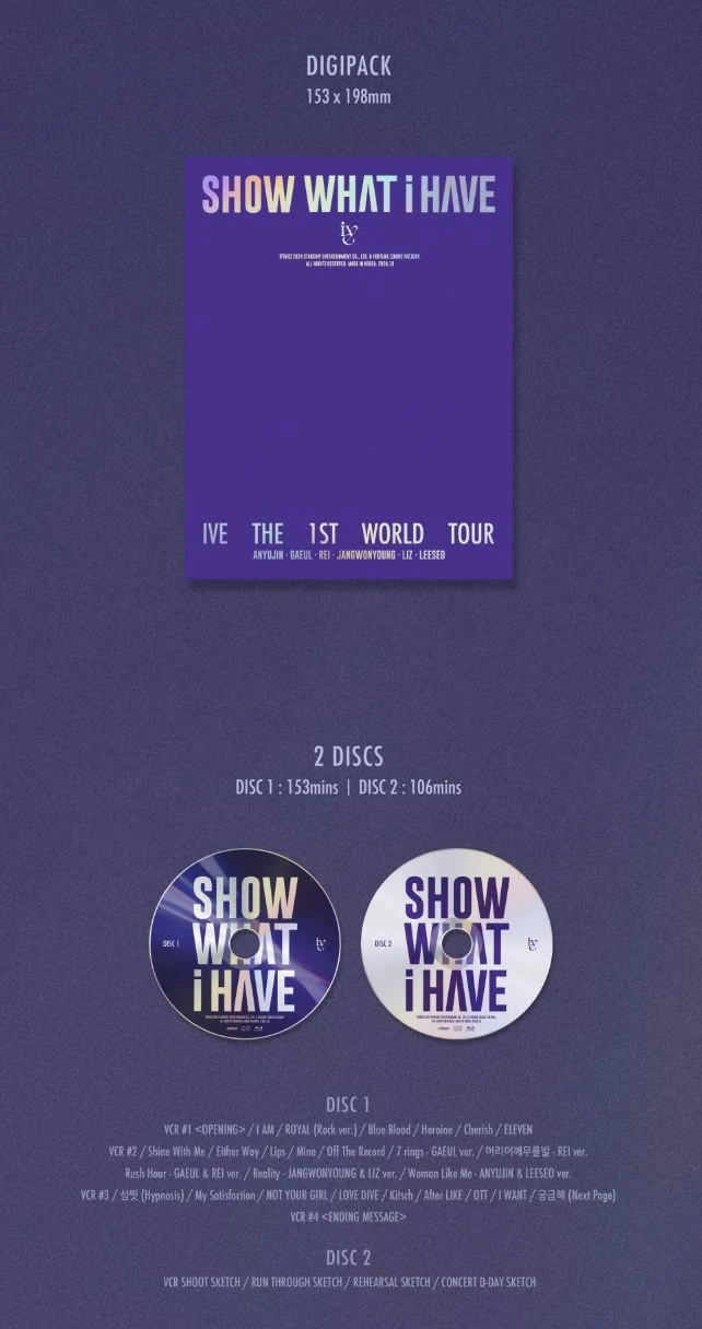 IVE - THE 1ST WORLD TOUR 'SHOW WHAT I HAVE' (DVD/ BLU-RAY/ KIT) + Starship Photocard