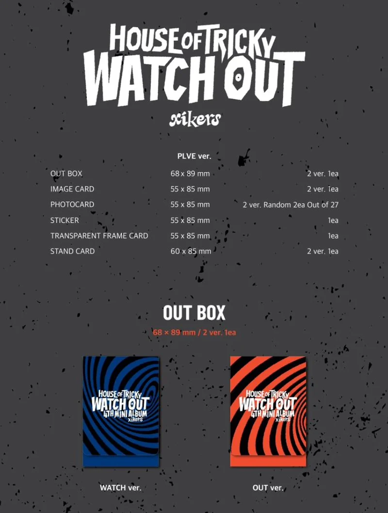 XIKERS - HOUSE OF TRICKY WATCH OUT (4TH MINI ALBUM) PLVE VER.