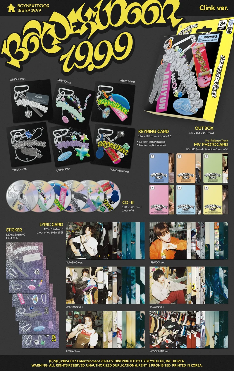BOYNEXTDOOR - 19.99 (3RD EP) CLINK VER.