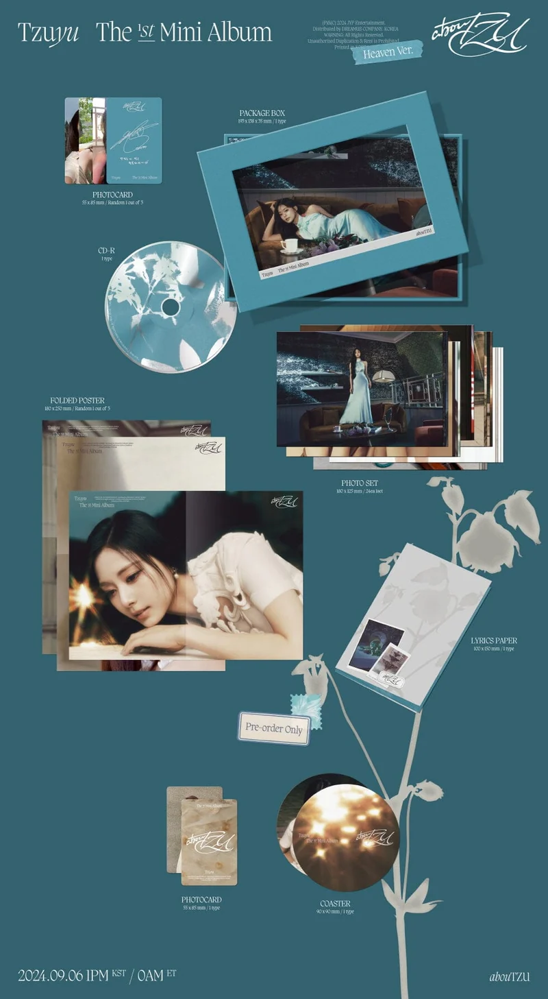 TZUYU (TWICE) - ABOUTZU (THE 1ST MINI ALBUM) HEAVEN VER.