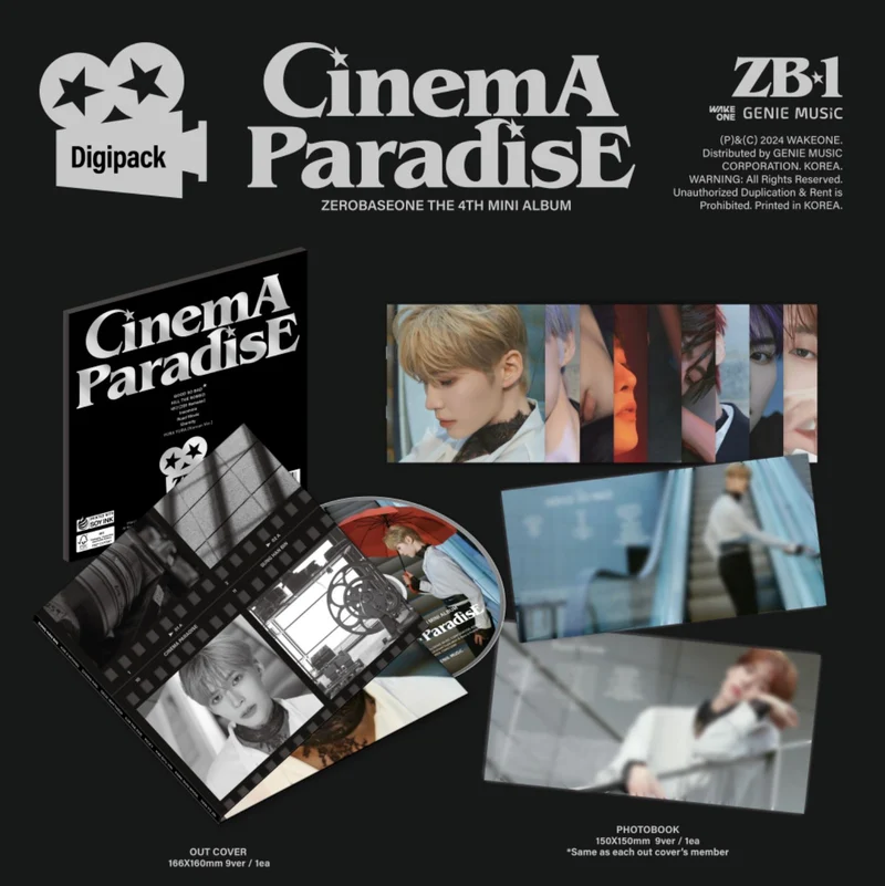 ZB1 - CINEMA PARADISE (THE 4TH MINI ALBUM) DIGIPACK VER.