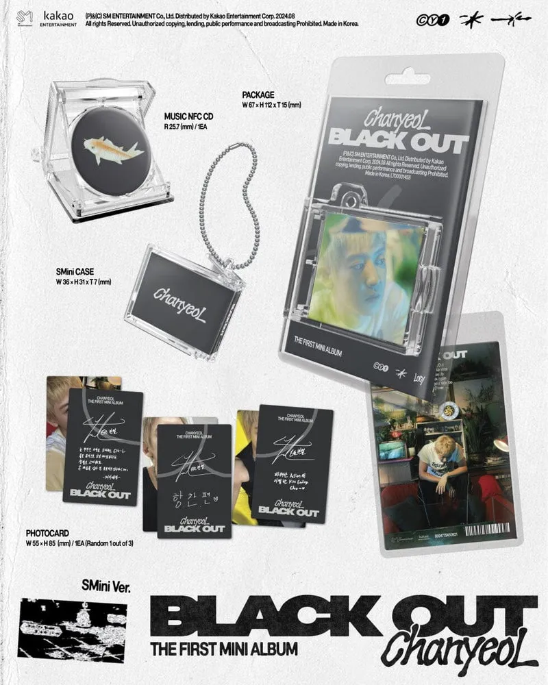 CHANYEOL (EXO) - BLACK OUT (THE 1ST MINI ALBUM) SMINI VER.