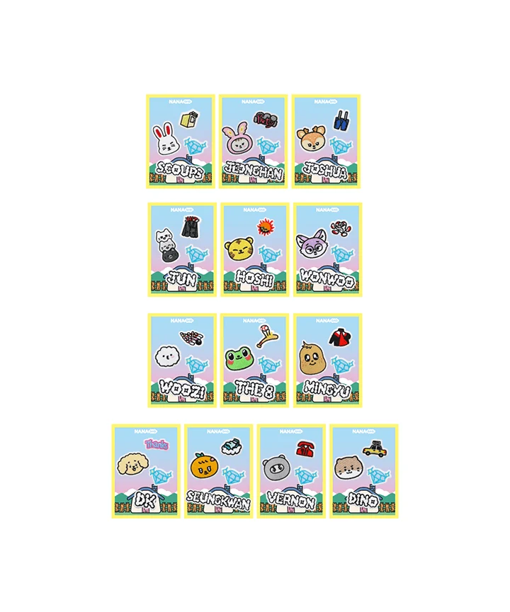 [SEVENTEEN] NANA bnb with Seventeen : Velcro Patch Set (4 Pcs)