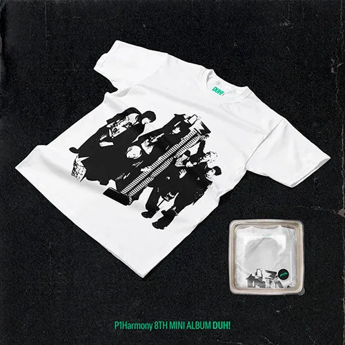 [P1HARMONY] Duh! : MD/Plain White Tee Ver