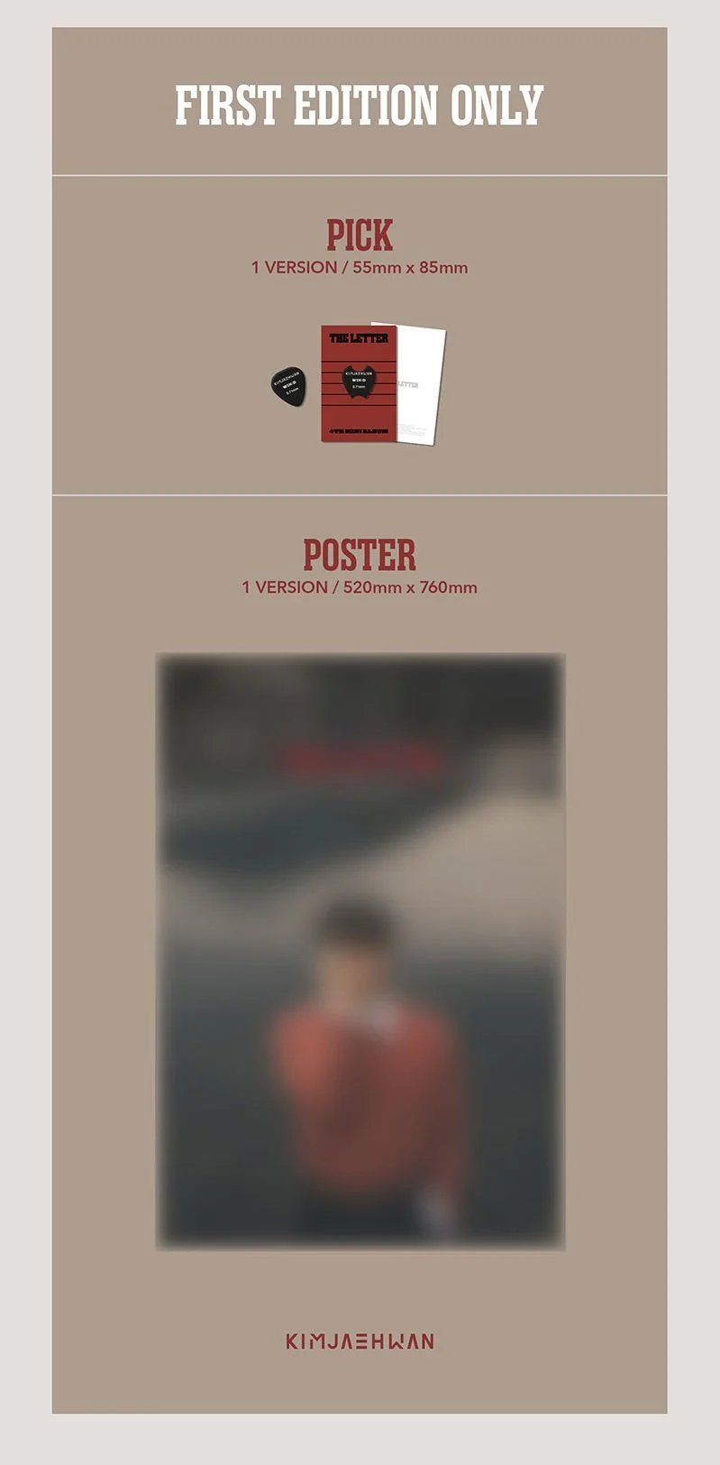KIM JAE HWAN - THE LETTER (4th Mini)
