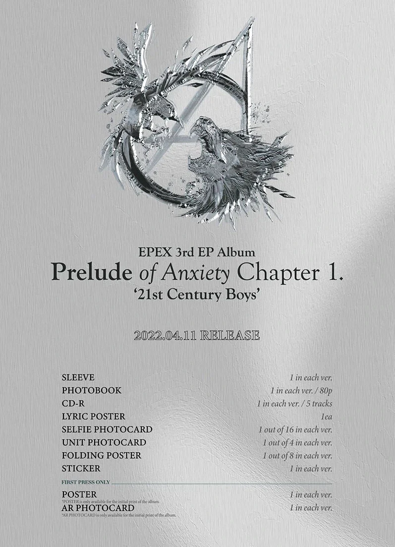 EPEX - 3rd EP [book of anxiety Chapter 1. 21st Century Boys]