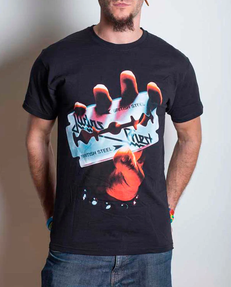 Judas Priest - Camiseta "British Steel" Unisex