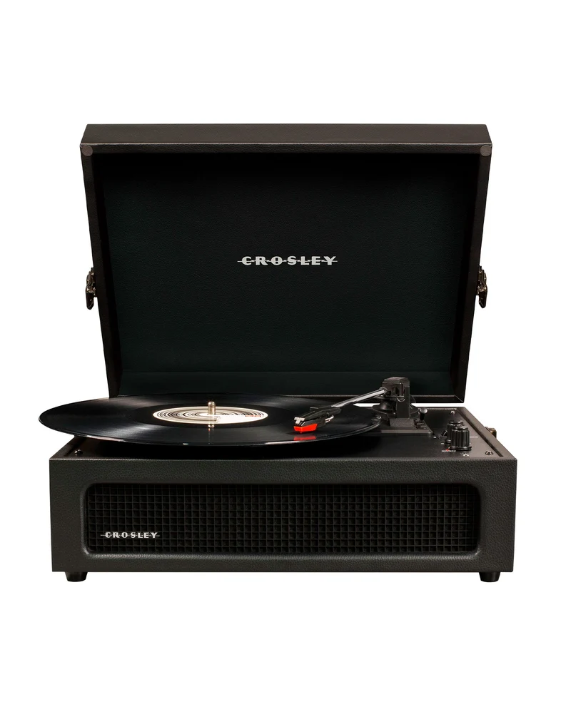 Crosley - Tocadiscos Crosley Voyager Bluetooth Doble - Negro