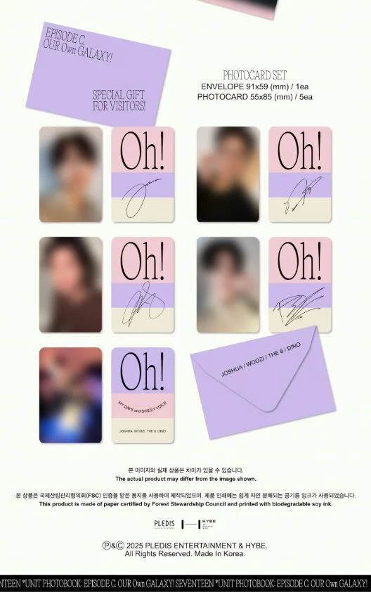 SEVENTEEN - UNIT PHOTOBOOK C & D (EPISODE: OH, MY DAYS AND SWEET VOICE)