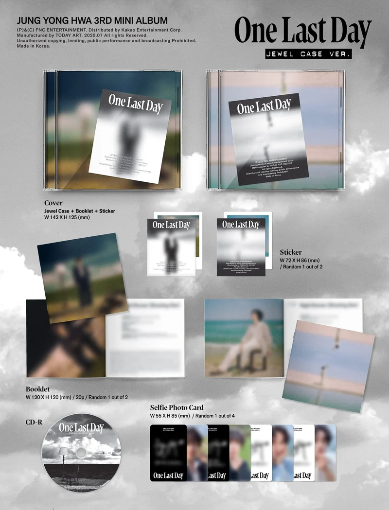 JUNG YONG HWA (CNBLUE) - ONE LAST DAY (JEWEL CASE VER.)