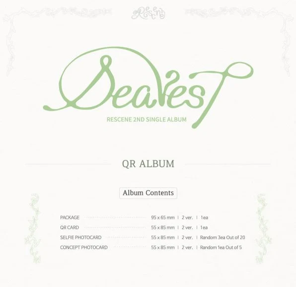RESCENE - DEAREST (QR VER.)