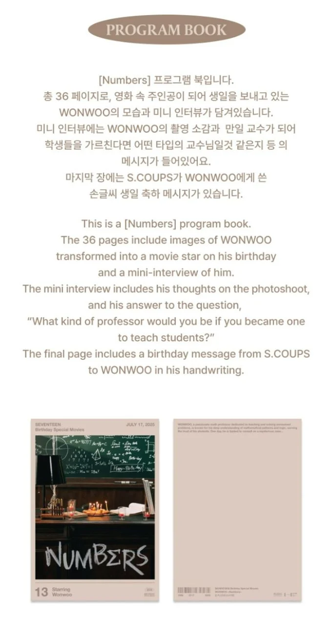 WONWOO (SEVENTEEN) - HAPPY WONWOO DAY BIRTHDAY BOX VER.4