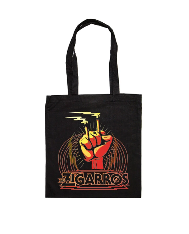 Los Zigarros - Bolsa Tela "Puño" Negra